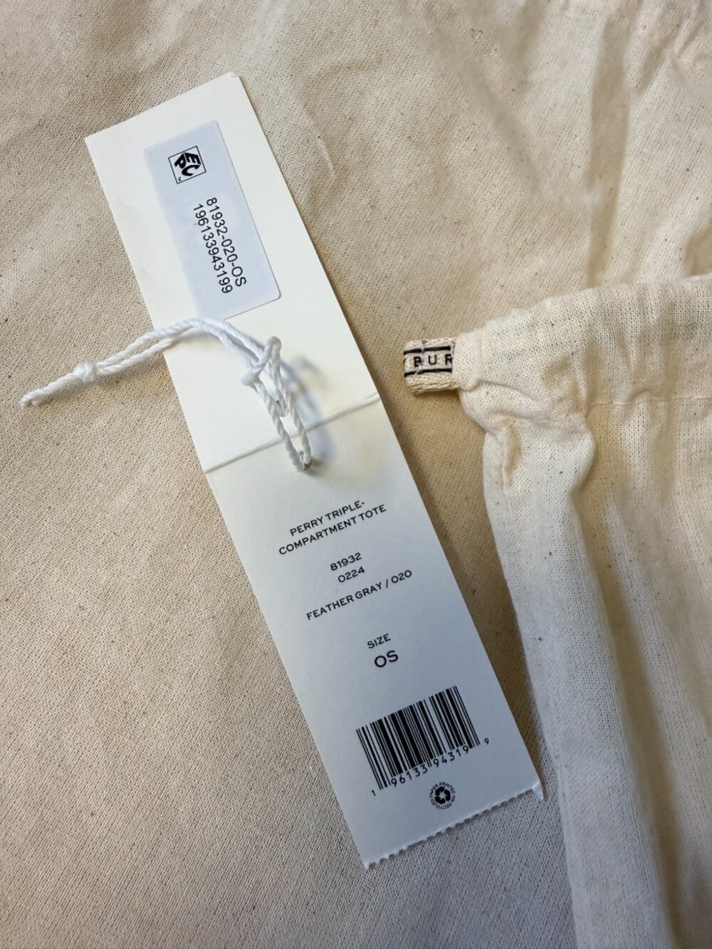 Tory Burch Perry triple-compartment tote - feather gray - Picture 12 of 12